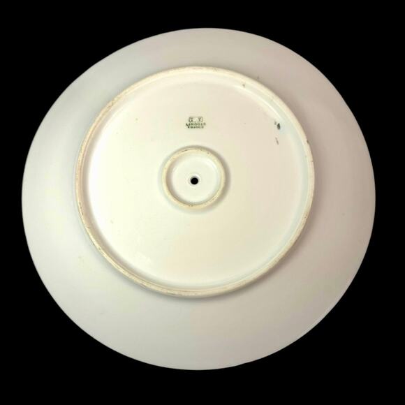 Limoges Porcelain Dogwood Caviar Plate Serving Antiques Tiered Hand Painted Pink - Picture 6 of 9